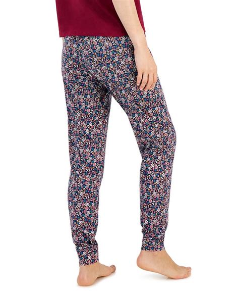 Jenni Womens Printed Knit Jogger Pajama Pants Created For Macys Macys