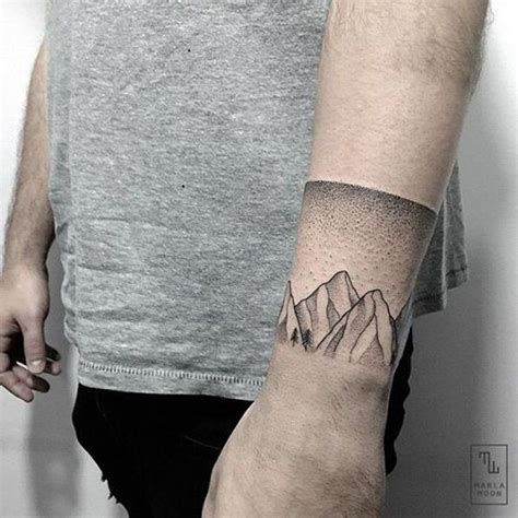 Mountain Tattoo Ideas Cuded Mountain Tattoo Wrist Tattoos For