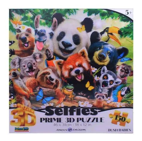 Puzzle Rompecabezas 150 Piezas Prime 3d Selfie Bush Babies MercadoLibre