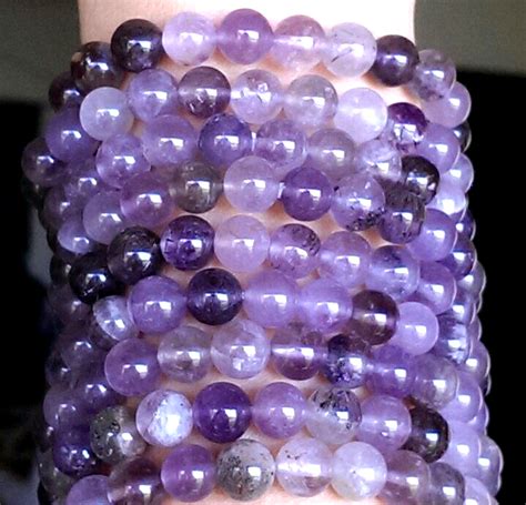 8mm AUTHENTIC AURALITE 23 Bracelet Cacoxenite Amethyst Quartz Super