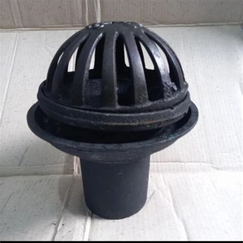 Jual Roof Drain Cast Irion Saringan Talang 4inch 3 Susun Cembung Kota