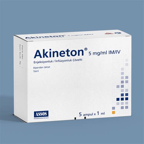 Akineton® Enjeksiyonluk/İnfüzyonluk Çözelti - Assos Pharmaceuticals