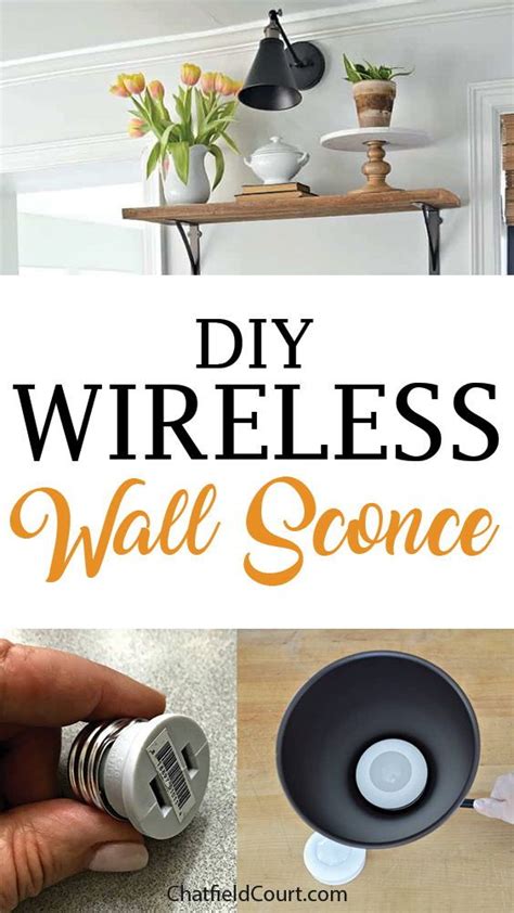 How To Make A Diy Wireless Wall Sconce Artofit