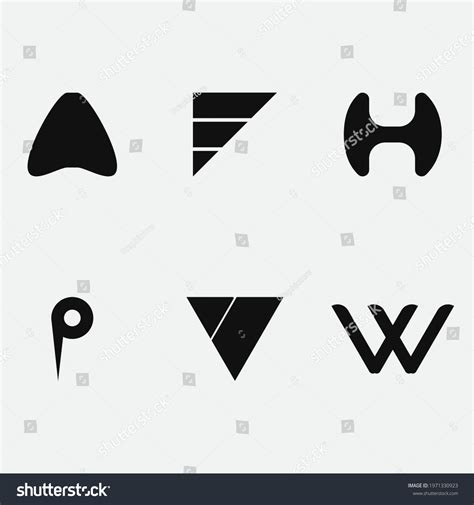 Letters Logo Set Form Letter Logos Stock Vector (Royalty Free ...