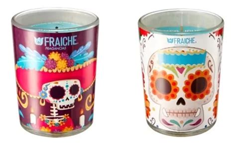 Velas Aromaticas Fraiche Edicion Dia De Muertos 4 Piezas Meses Sin