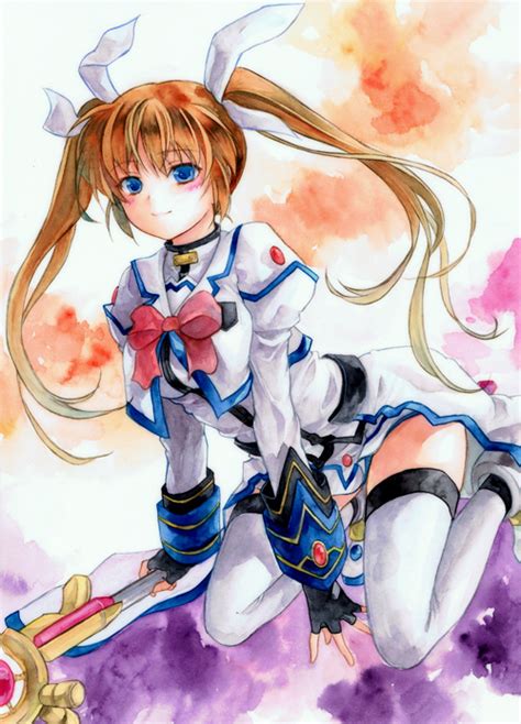 Takamachi Nanoha Raising Heart Raising Heart And Takamachi Nanoha