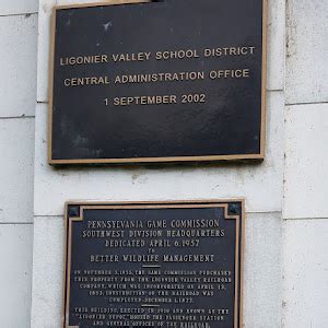 Read the Plaque - Ligonier Valley School District, Pennsylvania Game Commission, Road versus Rail