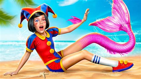 Pomni Become A Mermaid The Amazing Digital Circus Youtube