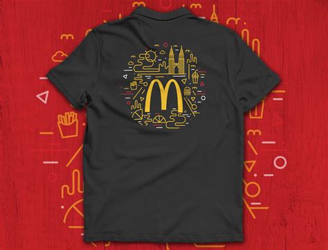 Mcdonalds Polo T Shirt Back View Polo T Shirt Mens Tops T Shirt