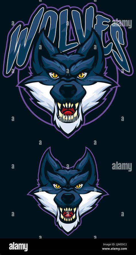 Wolves Team Mascot Stock Vector Image And Art Alamy