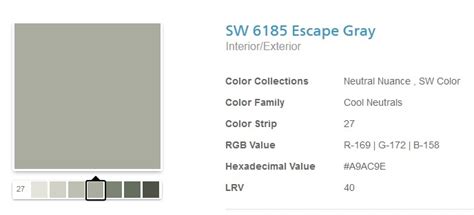 Escape Gray By Sherwin Williams For An Accent Wall Perfect Grey Paint