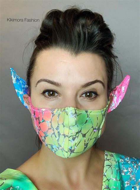 Elf Mask Reusable Face Cover Fun Mask For Kids And Adults Etsy Elf