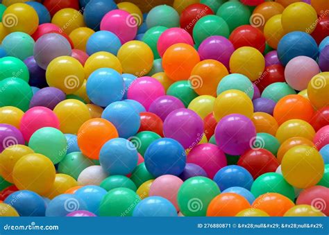 Colorful of plastic balls stock image. Image of games - 276880871