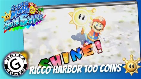 Ricco Harbor 100 Coins Shine Sprite Super Mario Sunshine Youtube