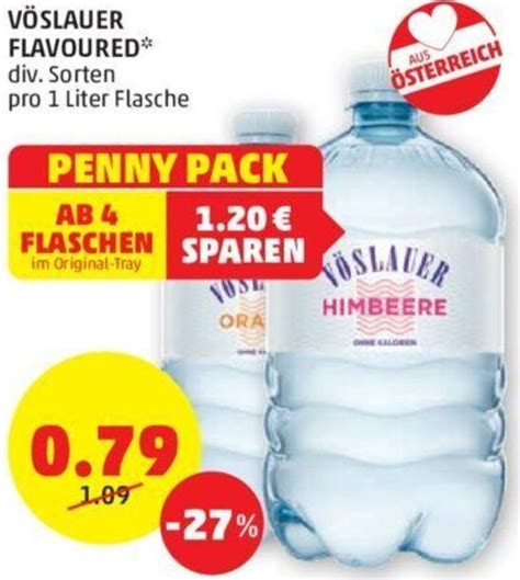 V Slauer Flavoured Div Sorten Pro Liter Flasche Angebot Bei Penny