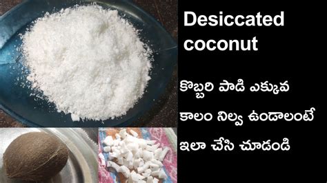 Homemade Desiccated Coconut Powder Endu Kobbari Podi In Telugu Dry