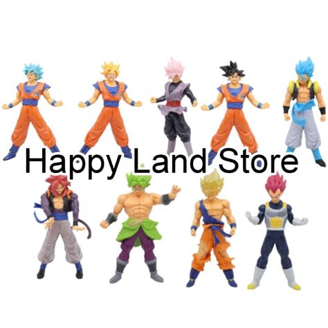 Hitam Action Figure Anime Dragon Ball Z Goku Black Gogeta Broly Vegeta