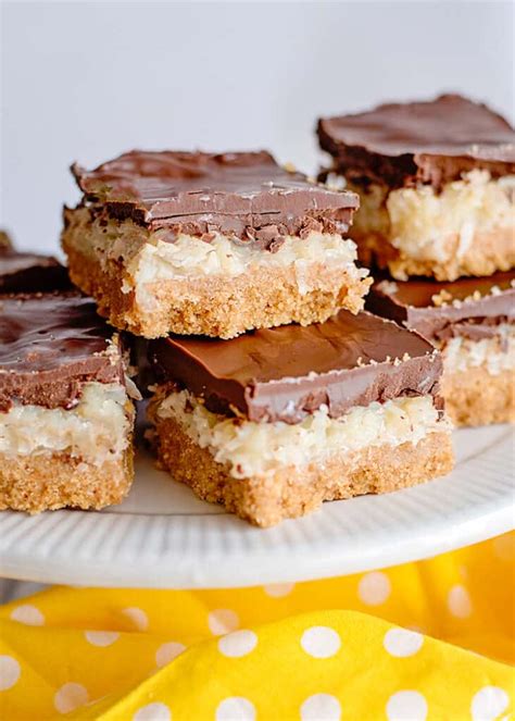 Chocolate Coconut Bars – just Recettes