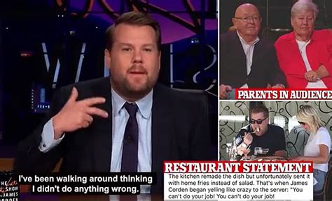 James Corden Finally Apologises For Berating Nyc Restaurant Staff But