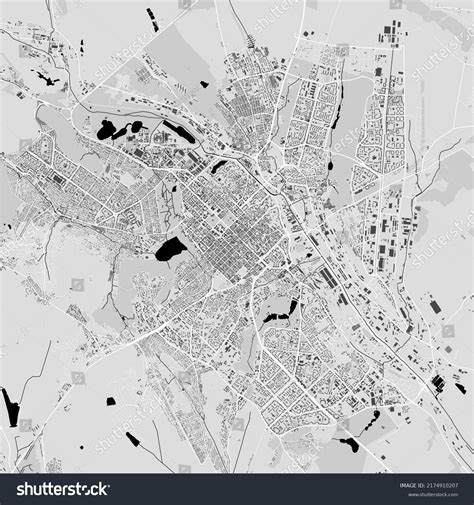 Urban City Vector Map Chisinau Vector Stock Vector (Royalty Free ...