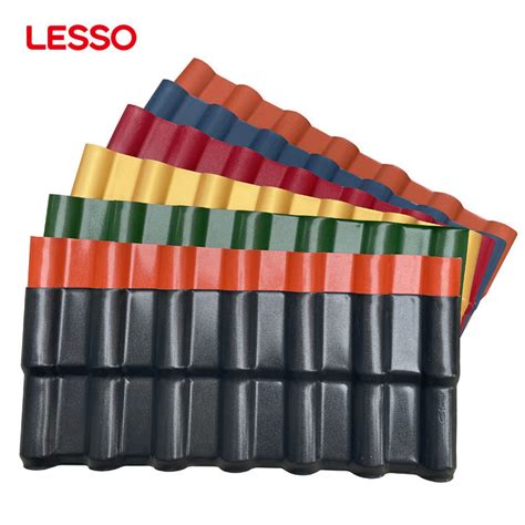 Lesso Building Materials Colorful Roof Sheet Corrosion Resistance Asa