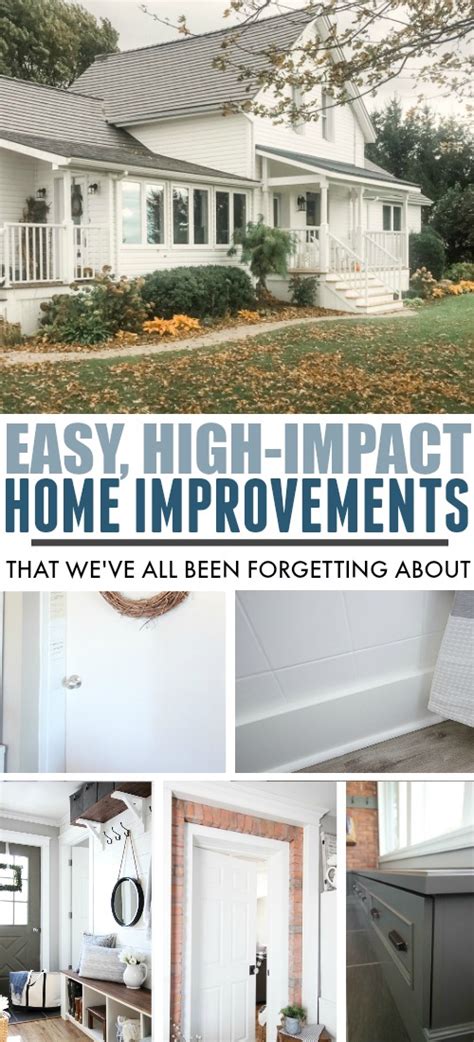 Easy High Impact Home Improvements That Youve Been Overlooking The