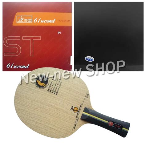 RITC729 V 6 Blade with Super FX and 61second LM ST Rubbers for a Racket ...