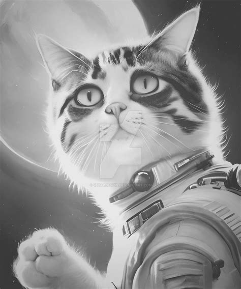 Astronaut Funny Space Cat Cats Possibilities Bound By Sytacdesign On