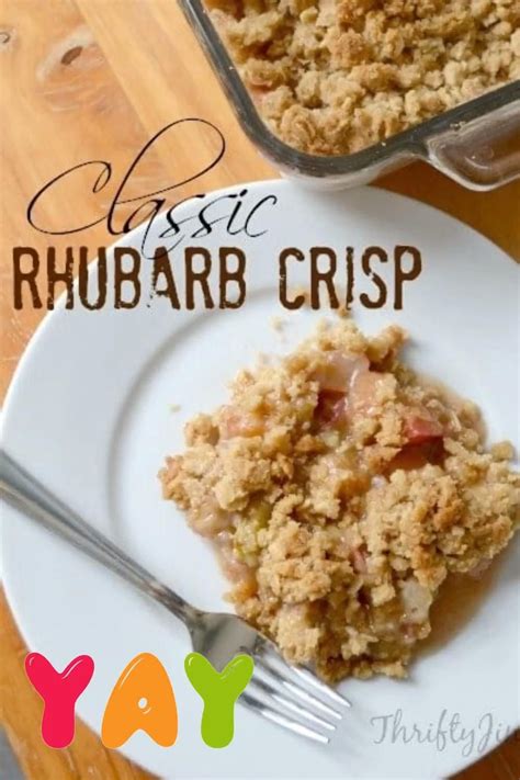 Old Fashioned Rhubarb Crisp Artofit