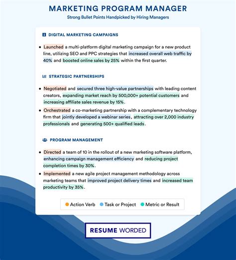 Marketing Program Manager Resume Examples for 2026 | Resume Worded