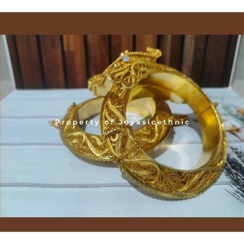 Jual (Harga Sepasang) Gelang Naga | Gelang Pengantin Pria Bugis | Model ...