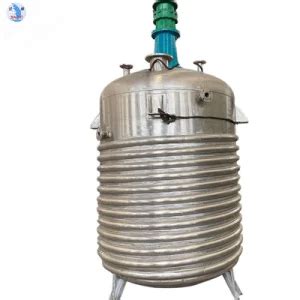 External Coil Heating Stainless Steel Agitated Reaction Tank L