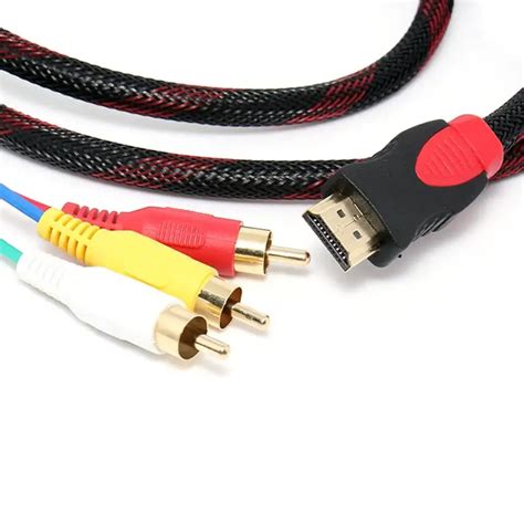 CEL 5ft HDMI Male to 3 RCA Video Audio AV Cable Cord Adapter for TV ...