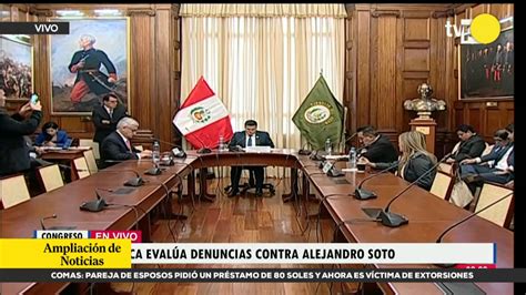 Alejandro Soto Comisión de Ética aprobó investigar al presidente del