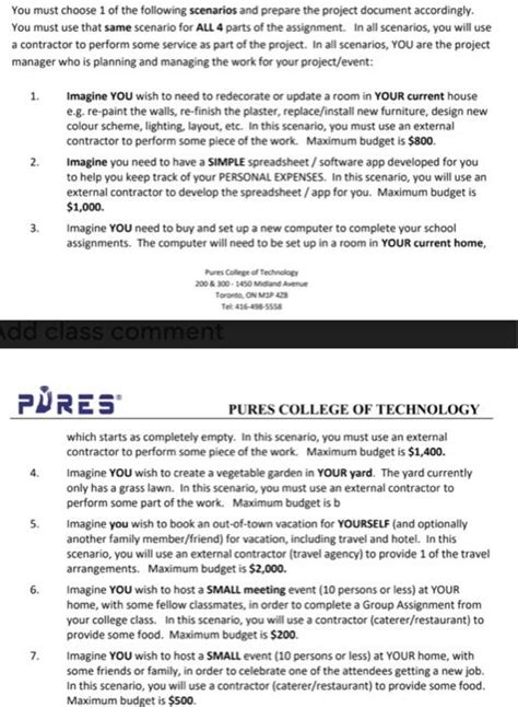 Part 1 Project Charter Prepare A Project Charter Chegg