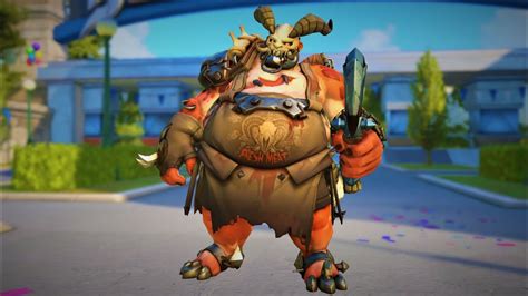 Overwatch Blizzard World Roadhog Butcher Skin Legendary1080p60fps