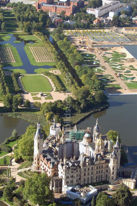 Schwerin aus der Vogelperspektive Blick auf das BUGA 2009 Gelände