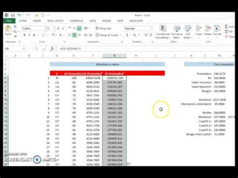 Como Calcular La Asimetria De Una Muestra Excel Youtube