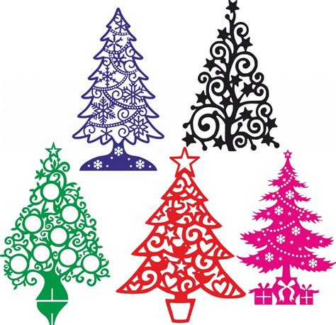 Free Christmas Tree Vector For CNC Laser Router Cutting Free Vector