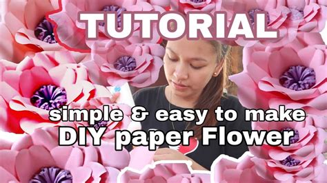 Paano Gumawa Ng Papel Bulaklak L Diy Easy Lang Gawin L How To Make