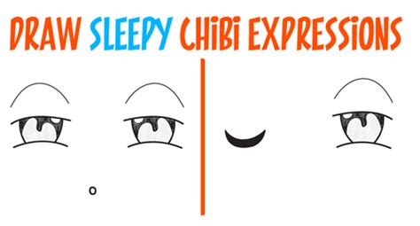 How To Draw Tired Sleepy Exhausted Chibi Expressions Easy Step By