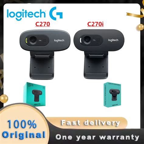 Logitech C270 C270i Hd Video 720p Web Built In Micphone Usb2 0 Computer Camera Usb 2