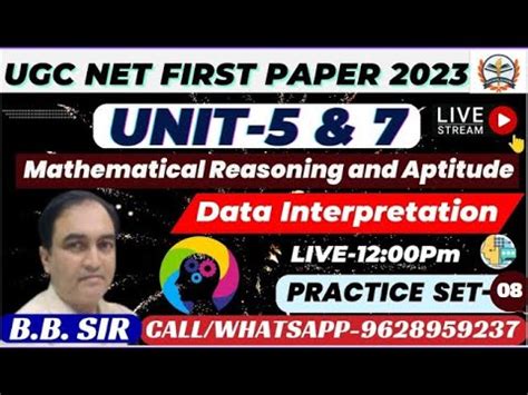 Ugc First Paper Mathematical Reasoning And Aptitude Data