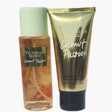 Set Victoria S Secret Crema Y Body Locion Coconut Passion Envío Gratis