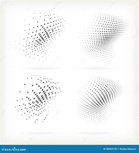 Abstract Halftone Design Element Stock Vector Illustration Of