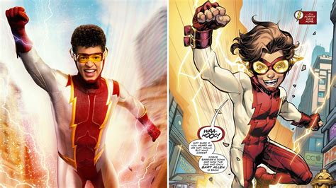 The Flash First Look See Jordan Fisher As Barry Iris Future Son