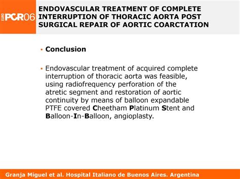 Endovascular Treatment Of Complete Interruption Of Thoracic Aorta Post Surgical Repair Of Aortic