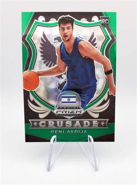 2020 Panini Prizm Draft Picks Crusade Green Prizm 86 Deni Avdija