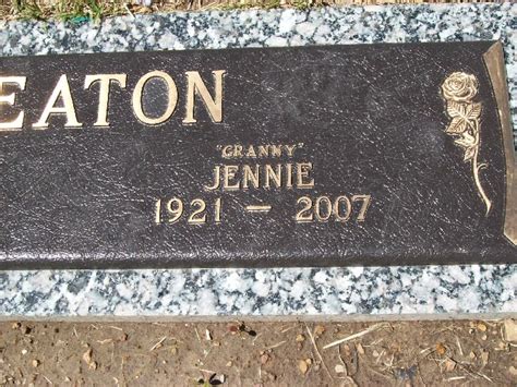 Jennie Granny Seaton Homenaje De Find A Grave