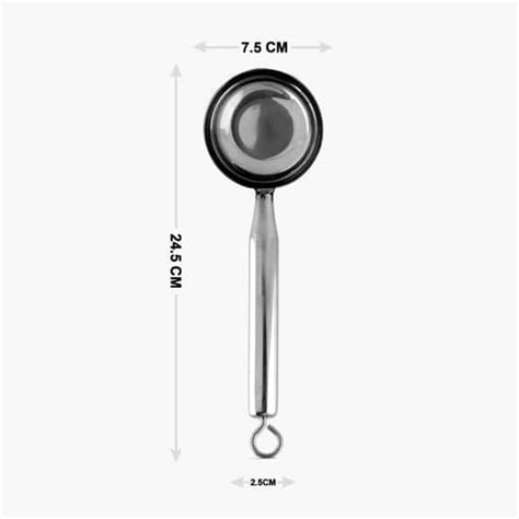 Ferrit Stainless Steel Dosa Ladle Silver Stainless Steel